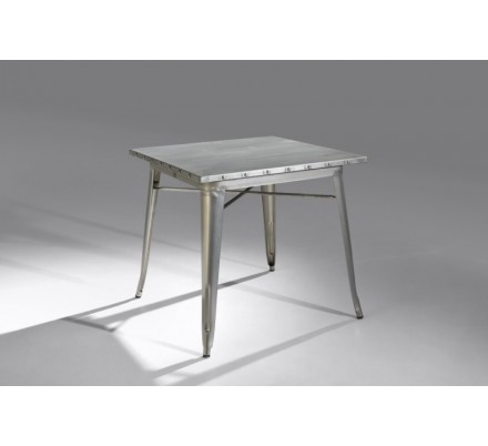 Mesa Cuadrada Acero Industrial Modelo Calabria - Varios Acabados