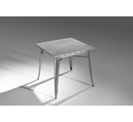 Mesa Cuadrada Acero Industrial Modelo Calabria - Varios Acabados