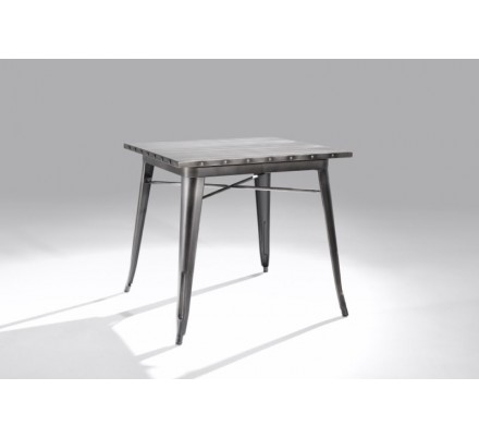 Mesa Cuadrada Acero Industrial Modelo Calabria - Varios Acabados