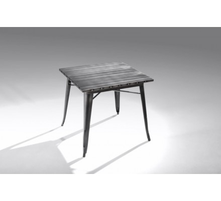 Mesa Cuadrada Acero Industrial Modelo Calabria - Varios Acabados