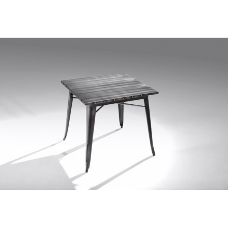 Mesa Cuadrada Acero Industrial Modelo Calabria - Varios Acabados