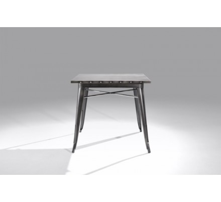 Mesa Cuadrada Acero Industrial Modelo Calabria - Varios Acabados