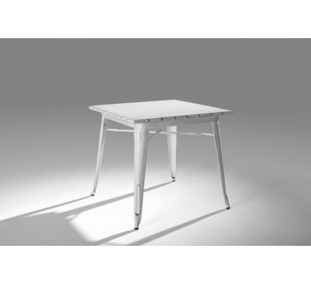 Mesa Cuadrada Acero Industrial Modelo Calabria - Varios Acabados