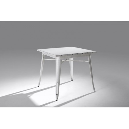 Mesa Cuadrada Acero Industrial Modelo Calabria - Varios Acabados