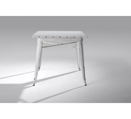 Mesa Cuadrada Acero Industrial Modelo Calabria - Varios Acabados