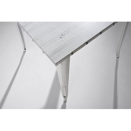 Mesa Cuadrada Acero Industrial Modelo Calabria - Varios Acabados