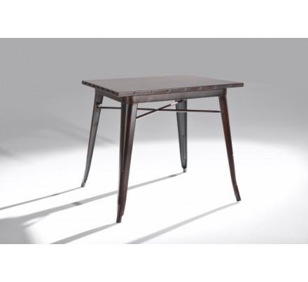 Mesa Cuadrada Acero Industrial Modelo Calabria - Varios Acabados