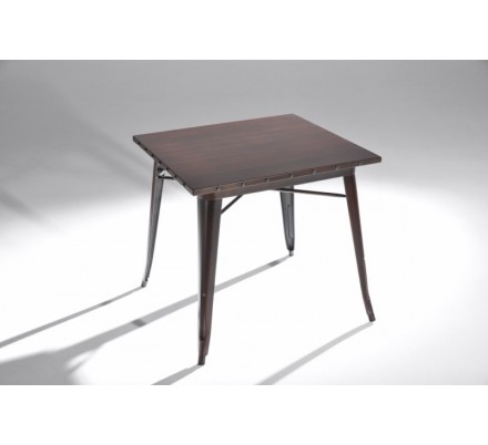 Mesa Cuadrada Acero Industrial Modelo Calabria - Varios Acabados