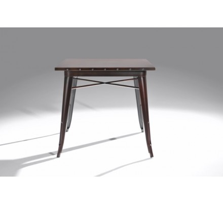 Mesa Cuadrada Acero Industrial Modelo Calabria - Varios Acabados