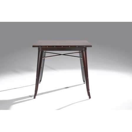 Mesa Cuadrada Acero Industrial Modelo Calabria - Varios Acabados