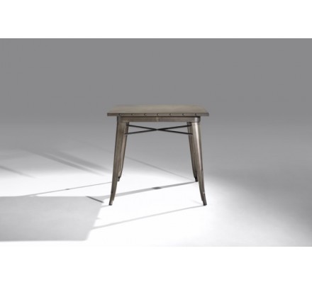 Mesa Cuadrada Acero Industrial Modelo Calabria - Varios Acabados