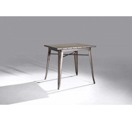 Mesa Cuadrada Acero Industrial Modelo Calabria - Varios Acabados