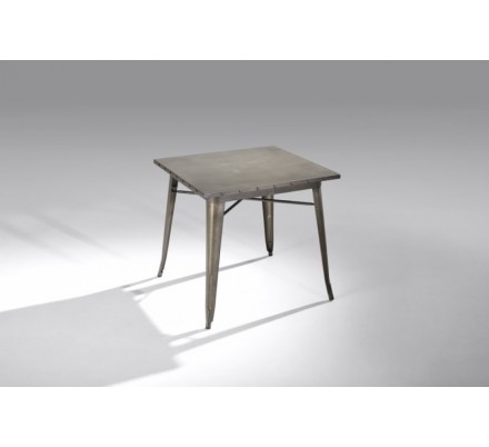 Mesa Cuadrada Acero Industrial Modelo Calabria - Varios Acabados