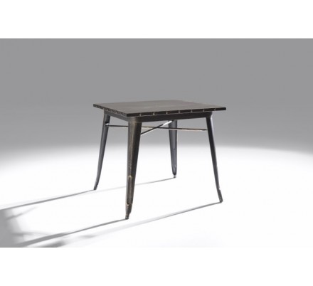 Mesa Cuadrada Acero Industrial Modelo Calabria - Varios Acabados