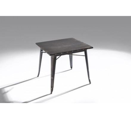 Mesa Cuadrada Acero Industrial Modelo Calabria - Varios Acabados