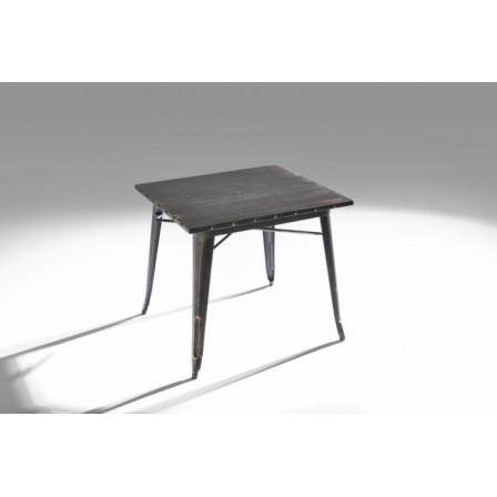 Mesa Cuadrada Acero Industrial Modelo Calabria - Varios Acabados