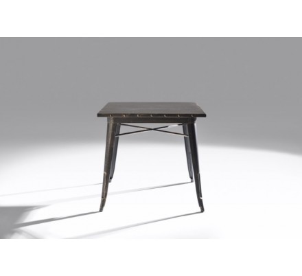 Mesa Cuadrada Acero Industrial Modelo Calabria - Varios Acabados