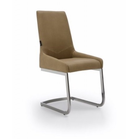 Silla Comedor Modelo Armada Tapizada Estructura Cromada - Varios Colores