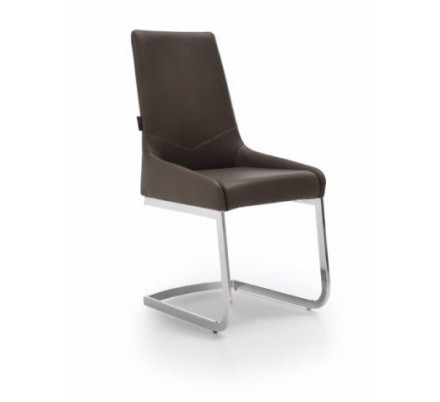 Silla Comedor Modelo Armada Tapizada Estructura Cromada - Varios Colores