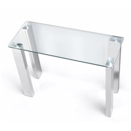 Recibidor Consola Dita Plus Acero Inoxidable Pulido 100x40