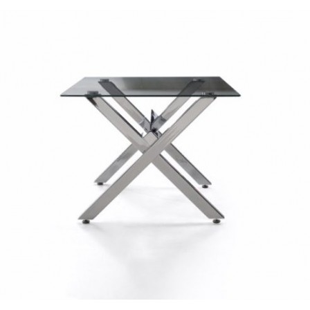 Mesa Centro Acero - Cristal Modelo Diversso 110x60