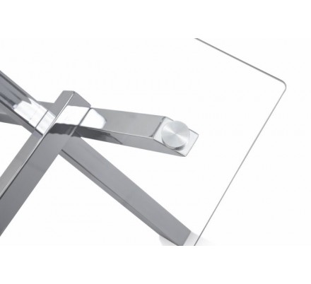 Mesa Centro Acero - Cristal Modelo Diversso 110x60