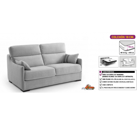Sofá Cama Kuore Sistema Italiano