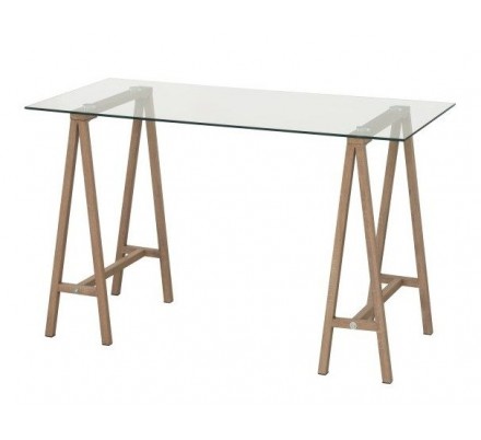Mesa Escritorio Caballetes Estilo Natural Modelo Polga