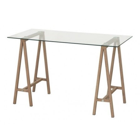 Mesa Escritorio Caballetes Estilo Natural Modelo Polga