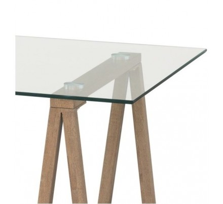 Mesa Escritorio Caballetes Estilo Natural Modelo Polga