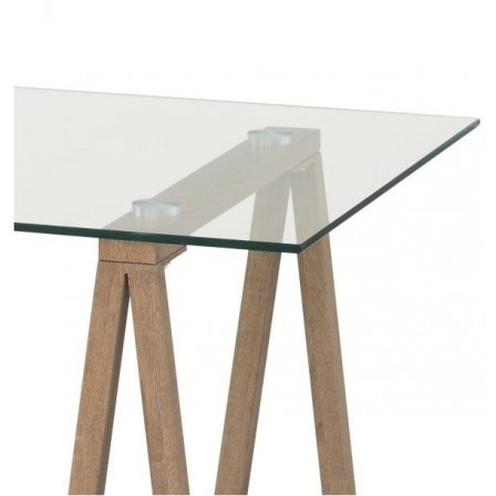 Mesa Escritorio Caballetes Estilo Natural Modelo Polga