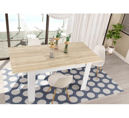 Mesa Comedor Extensible Práctico Estilo Nórdico 140x90