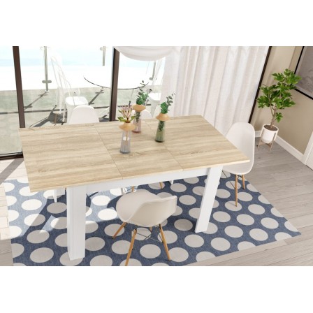 Mesa Comedor Extensible Práctico Estilo Nórdico 140x90