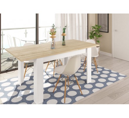 Mesa Comedor Extensible Práctico Estilo Nórdico 140x90
