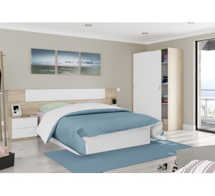 Armario 2 Puertas Corredera Estilo Nórdico Modelo Noon Plus