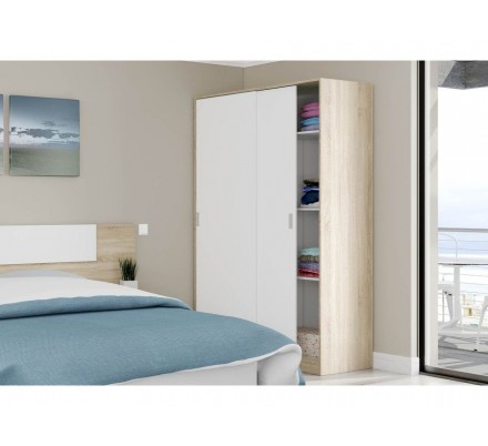 Armario 2 Puertas Corredera Estilo Nórdico Modelo Noon Plus
