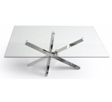 Mesa Comedor Acero Inoxidable Cromado Modelo Milan - Varias Medidas