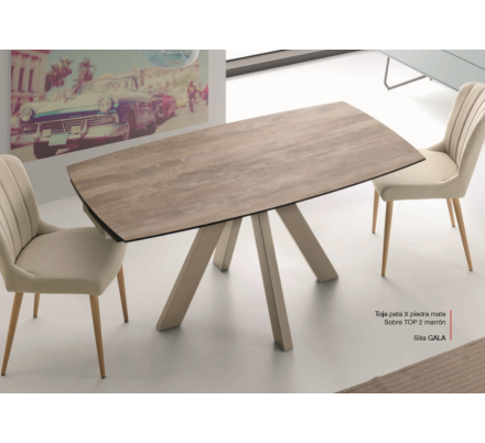 Mesa Comedor Extensible Modelo Toja Top 1 - Distintos Colores Acabado