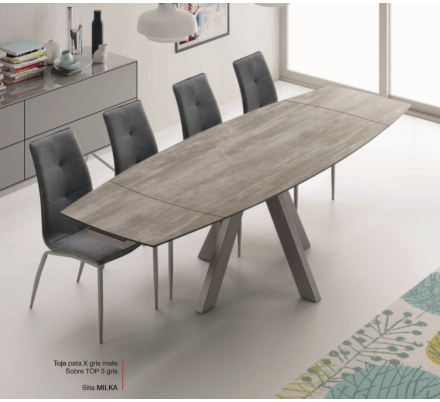 Mesa Comedor Extensible Modelo Toja Top 3 - 140x90 Extensible 210