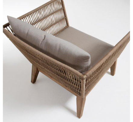BUTACA BELLANO EUCALIPTO PATINA BLANCA CUERDA BEIGE