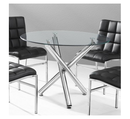 MESA DESIREE CRISTAL 90 CM