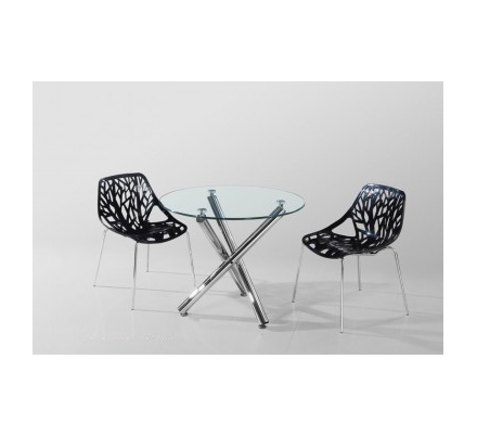 MESA DESIREE CRISTAL 90 CM