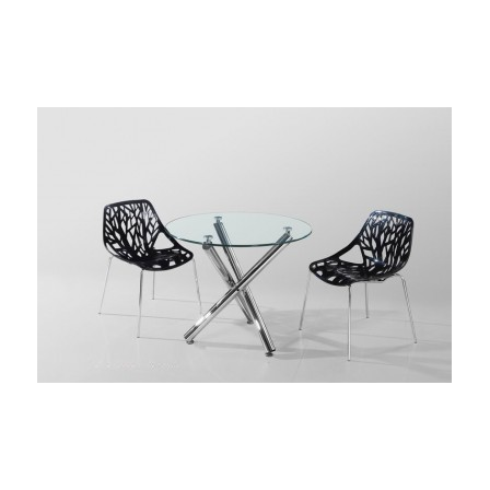 MESA DESIREE CRISTAL 90 CM