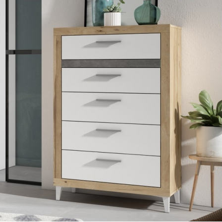 SET 2 MESITAS DE NOCHE DORMITORIO LISA 50X63