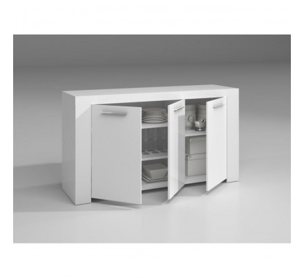 BUFFET APARADOR 3 PUERTAS URBAN BLANCO BRILLO