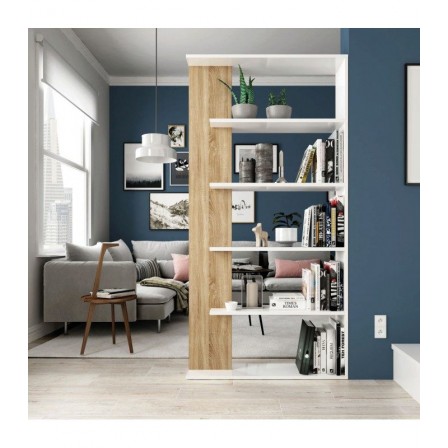 ESTANTERÍA ALIDA PLUS ROBLE CANADIAN BLANCO BRILLO