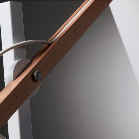 LÁMPARA DE SOBREMESA MODELO JOVIK METAL BLANCO