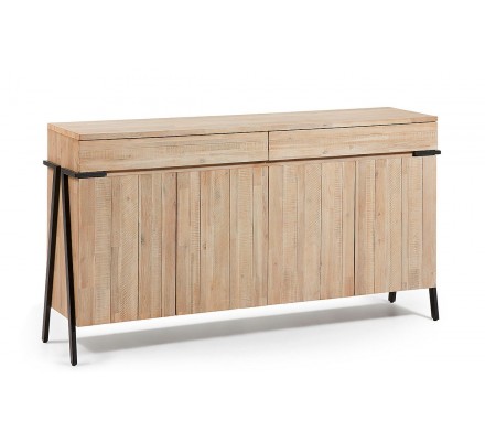 APARADOR 2 PUERTAS 2 CAJONES MODELO DISSET MADERA DE ACACIA 184X98