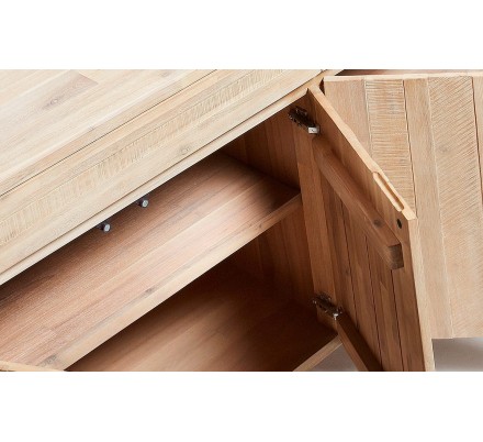APARADOR 2 PUERTAS 2 CAJONES MODELO DISSET MADERA DE ACACIA 184X98