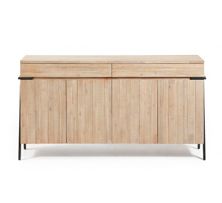 APARADOR 2 PUERTAS 2 CAJONES MODELO DISSET MADERA DE ACACIA 184X98